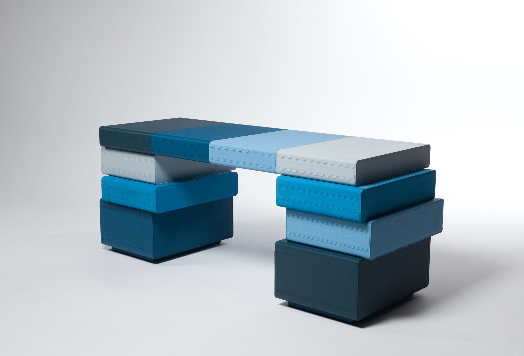 Desk of Briefcases / Suitcase Series by Maarten De Ceulaer for Nilufar